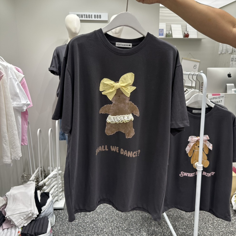 VINTAGE 888韓國東大門代購女裝新品職業26春夏人氣休閑T恤VINTAGE888/TRIPLE EIGHTT恤圖色2