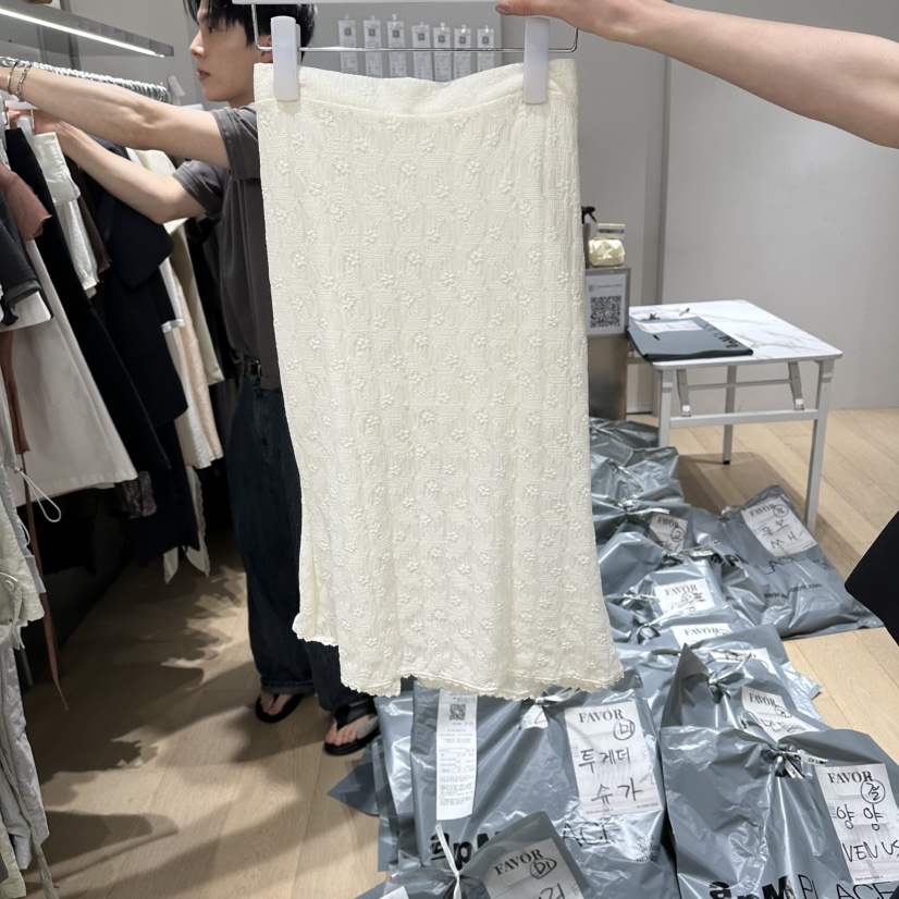 FAVOR-P韓國直郵實拍女裝新款熱賣時尚26春夏職業休閑長裙FAVOR-P長裙圖色1