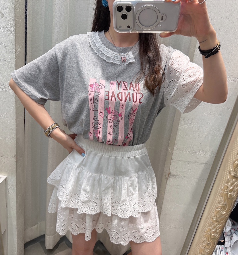 LOVABLE-L韓國直郵實拍女裝新品熱賣時尚26夏季休閑人氣T恤LOVABLE-LT恤