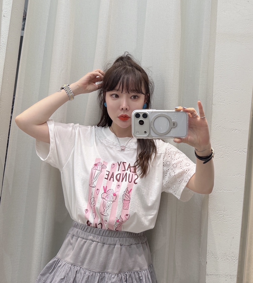LOVABLE-L韓國直郵實拍女裝新品熱賣時尚26夏季休閑人氣T恤LOVABLE-LT恤