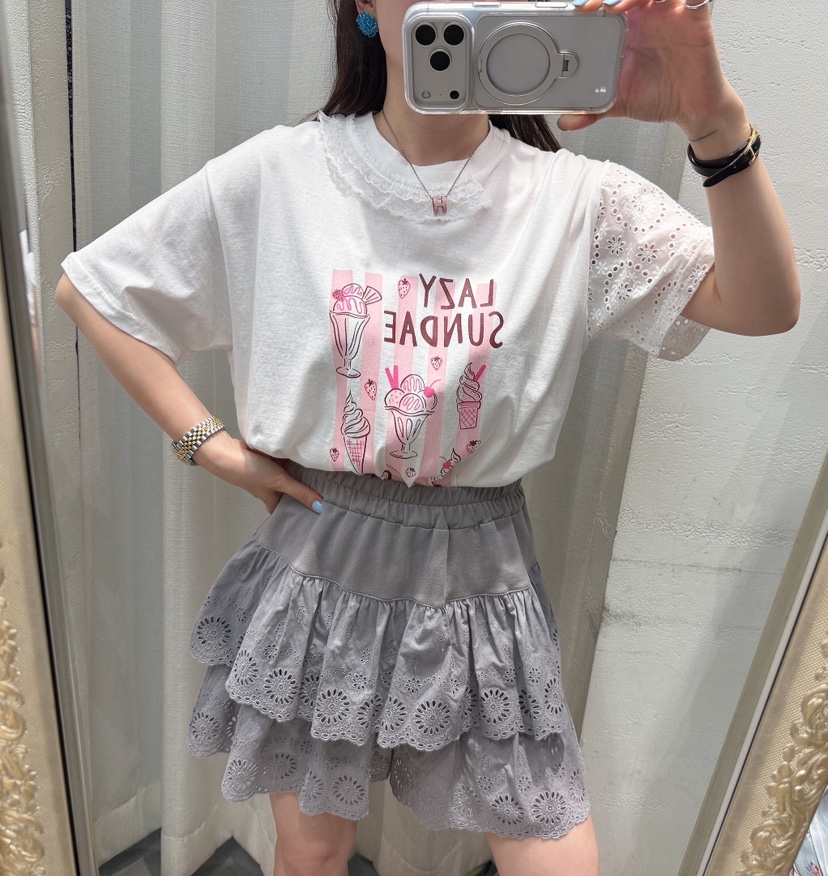 LOVABLE-L韓國直郵實拍女裝新品熱賣時尚26夏季休閑人氣T恤LOVABLE-LT恤