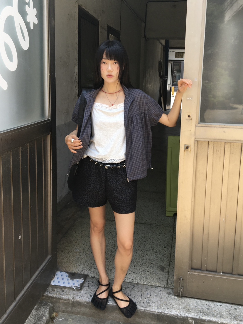 BAKING POWDER韓國東大門代購女士新款熱賣襯衫蕾絲衫高領BAKING POWDER襯衫/蕾絲衫