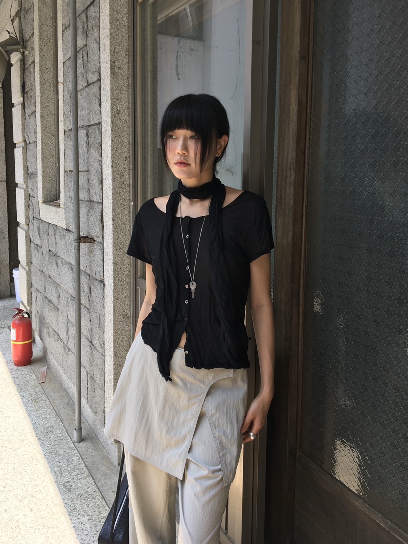 BAKING POWDER韓國代購女裝新款休閑推薦26夏季時尚T恤圍巾BAKING POWDERT恤