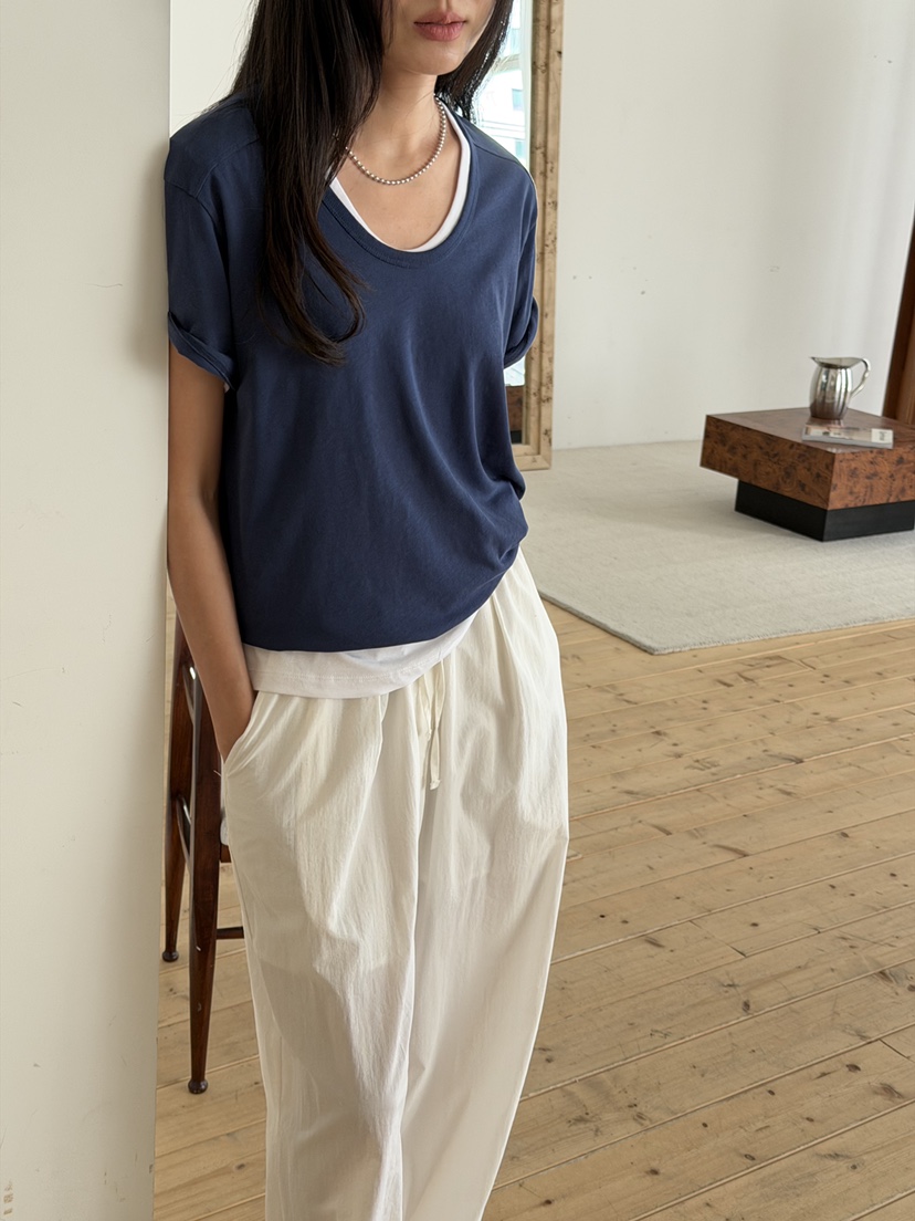 AMY GRACE-A東大門實拍韓國女士新品休閑人氣T恤不含內搭AMY GRACET恤