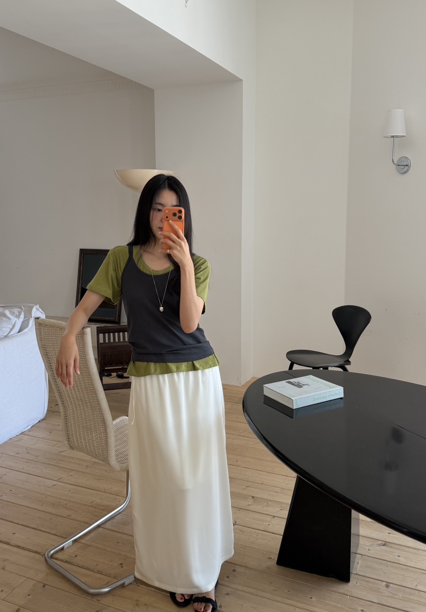 AMY GRACE-A東大門實拍韓國女士新品休閑人氣T恤不含內搭AMY GRACET恤