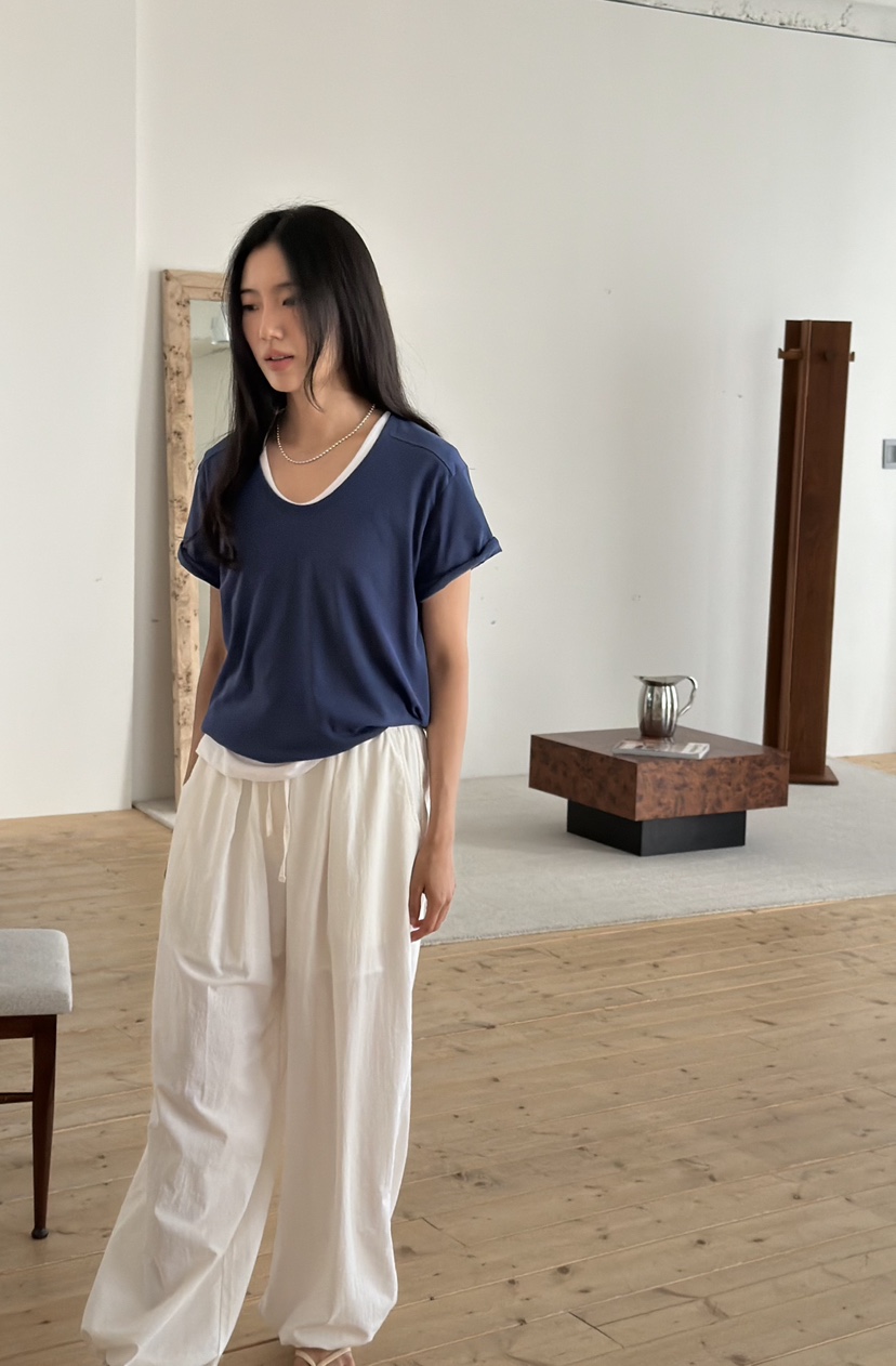 AMY GRACE-A東大門實拍韓國女士新品休閑人氣T恤不含內搭AMY GRACET恤