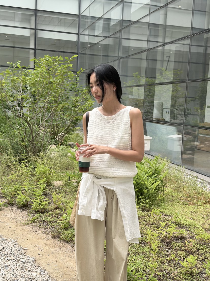 AMY GRACE-A韓國直郵女裝新款休閑熱賣吊帶背心針織無袖AMY GRACE吊帶/背心