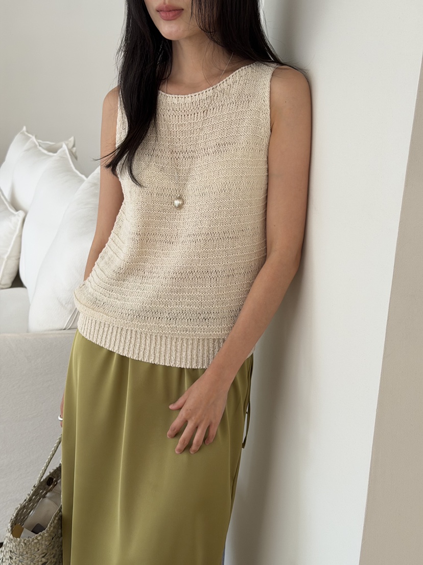 AMY GRACE-A韓國直郵女裝新款休閑熱賣吊帶背心針織無袖AMY GRACE吊帶/背心
