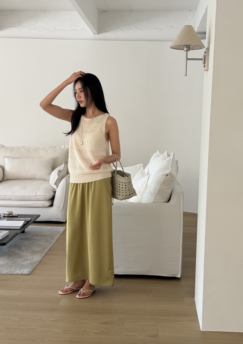 AMY GRACE-A韓國直郵女裝新款休閑熱賣吊帶背心針織無袖AMY GRACE吊帶/背心