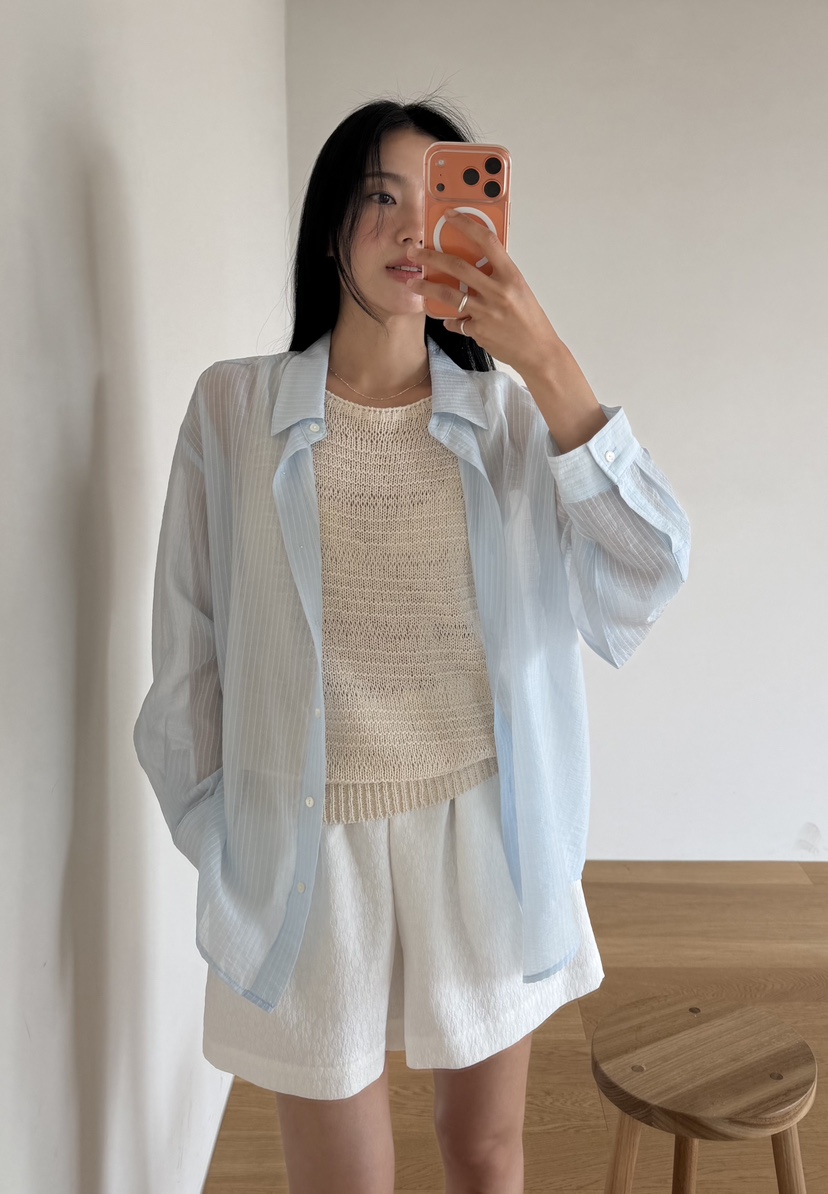 AMY GRACE-A韓國直郵女裝新款休閑熱賣吊帶背心針織無袖AMY GRACE吊帶/背心