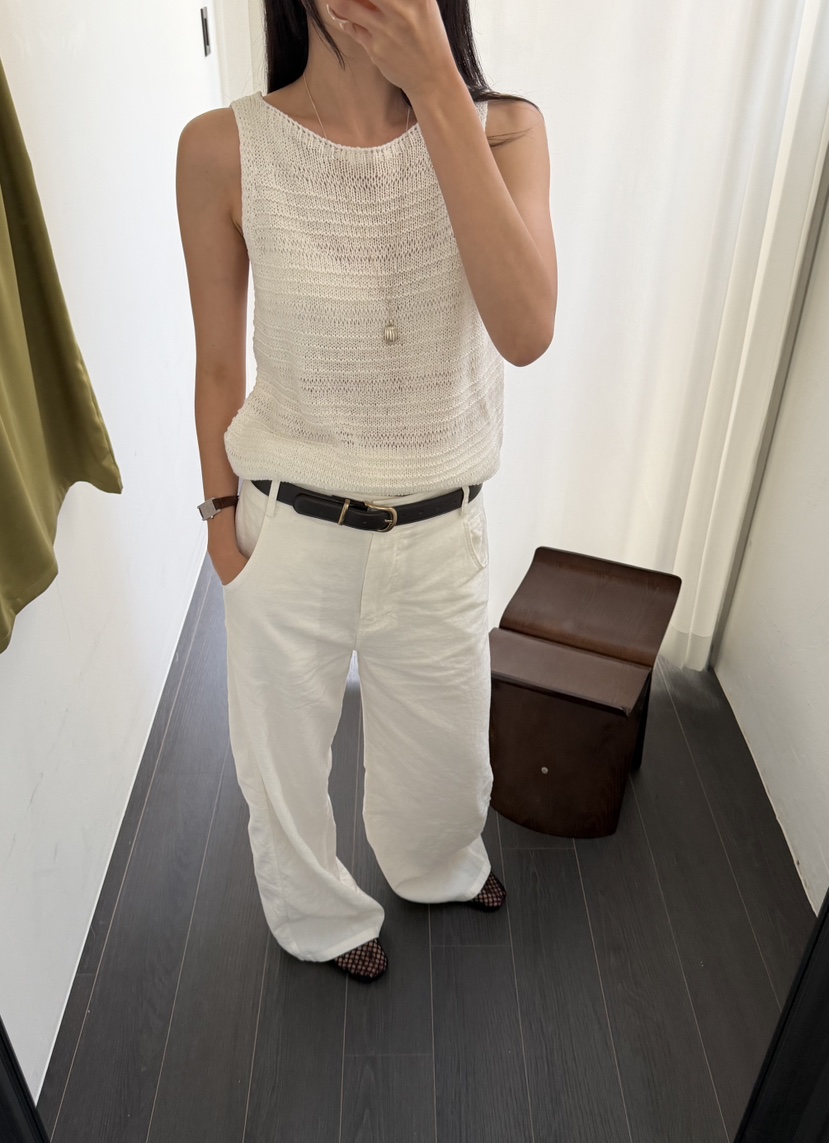 AMY GRACE-A韓國直郵女裝新款休閑熱賣吊帶背心針織無袖AMY GRACE吊帶/背心