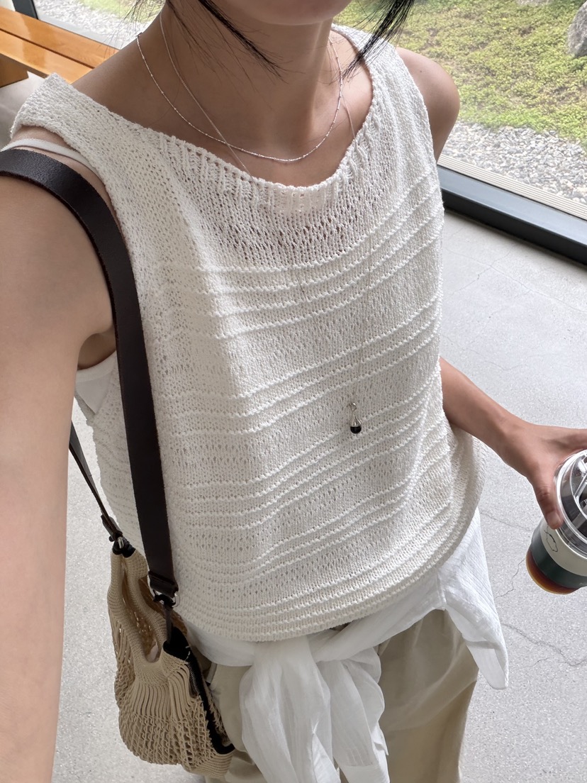 AMY GRACE-A韓國直郵女裝新款休閑熱賣吊帶背心針織無袖AMY GRACE吊帶/背心圖色3