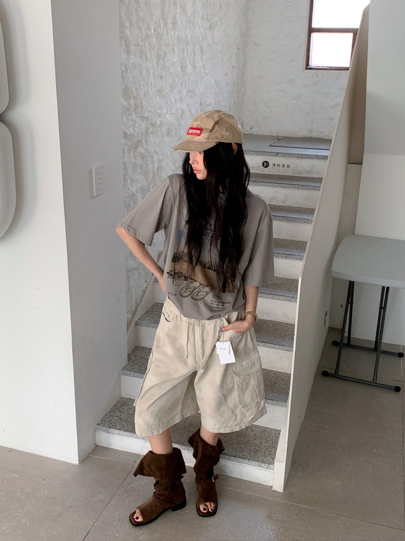 OURWAVE/OUR ROOM韓國直郵實拍女裝新品休閑熱賣推薦T恤Our Wave/Our RoomT恤