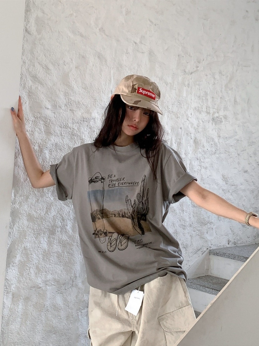 OURWAVE/OUR ROOM韓國直郵實拍女裝新品休閑熱賣推薦T恤Our Wave/Our RoomT恤