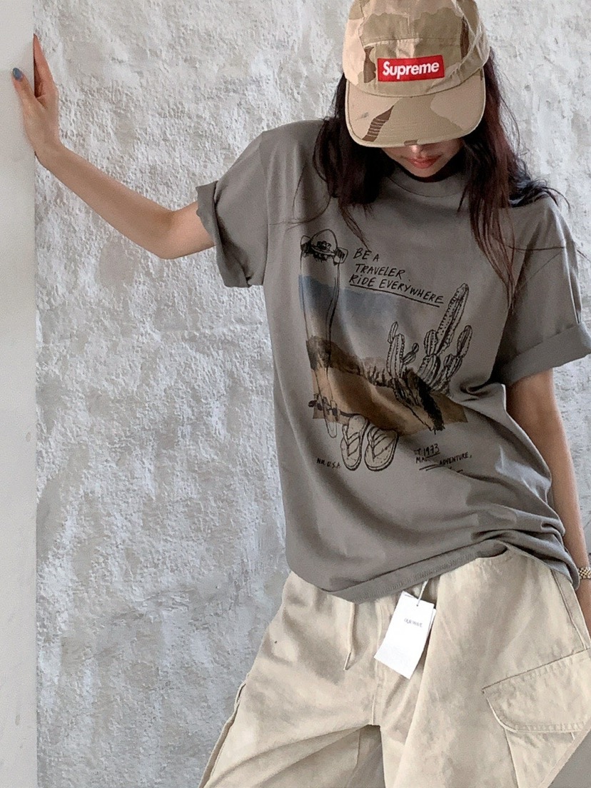 OURWAVE/OUR ROOM韓國直郵實拍女裝新品休閑熱賣推薦T恤Our Wave/Our RoomT恤