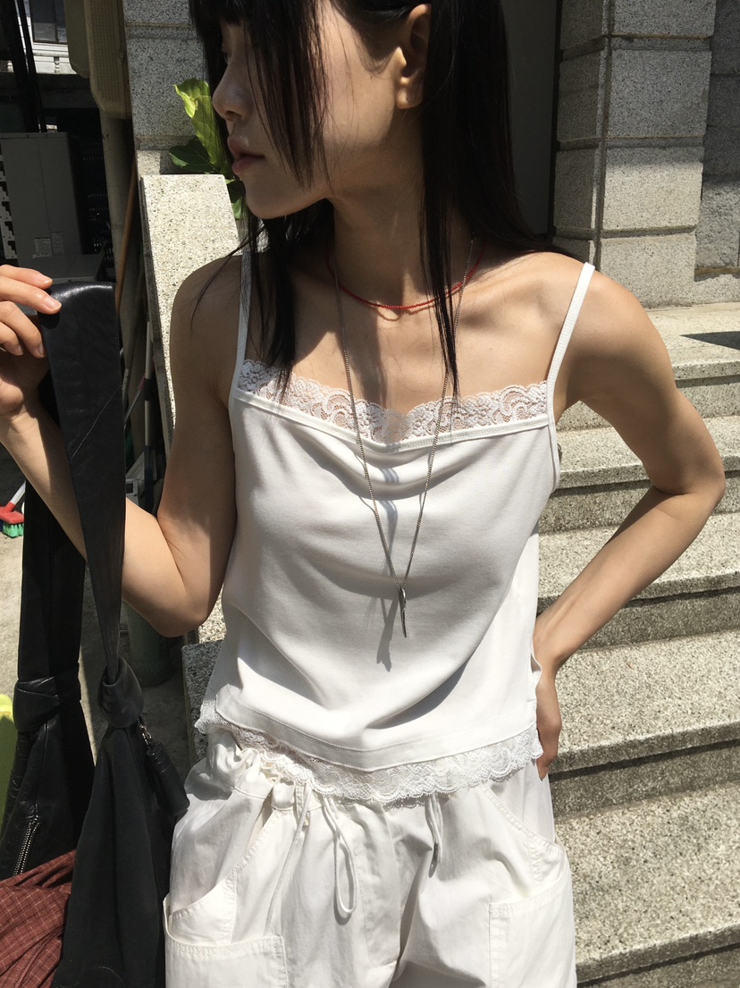 BAKING POWDER韓國直郵實拍女士新款時尚休閑吊帶背心無袖BAKING POWDER吊帶/背心