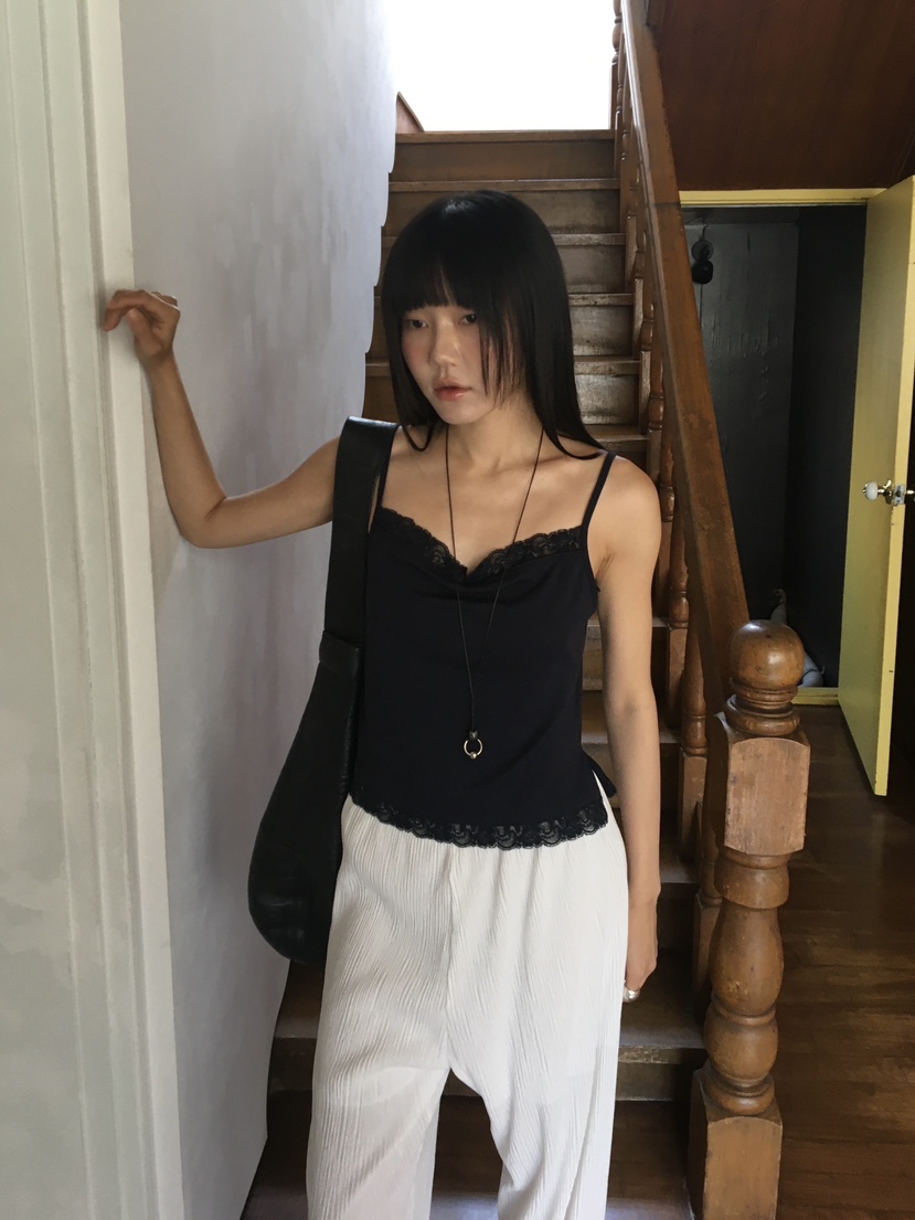 BAKING POWDER韓國直郵實拍女士新款時尚休閑吊帶背心無袖BAKING POWDER吊帶/背心