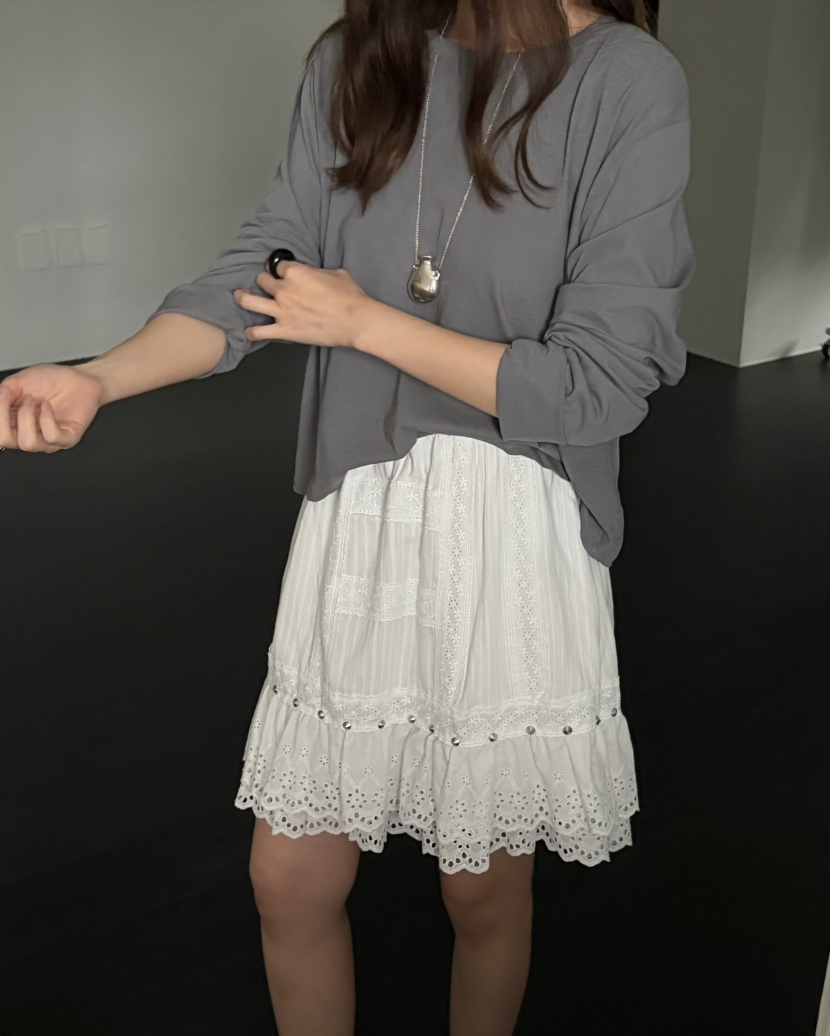 PEBBLE韓國直郵女士新款時尚推薦人氣26夏季半身裙中短裙PEBBLE半身裙/中短裙