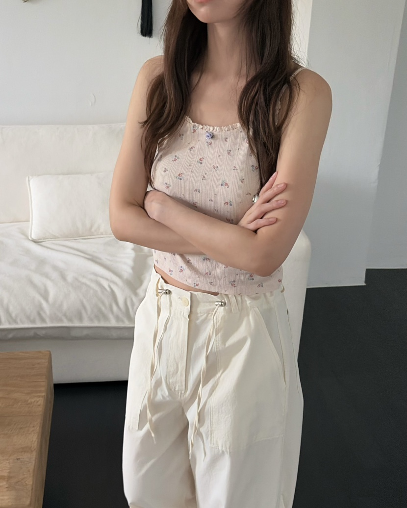 PEBBLE韓國代購女裝新款熱賣26夏季推薦人氣吊帶背心無袖PEBBLE吊帶/背心