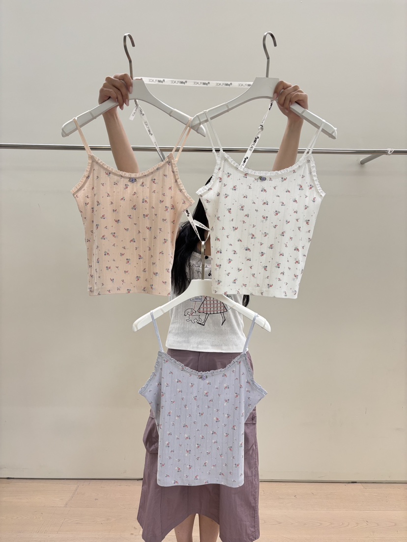 PEBBLE韓國代購女裝新款熱賣26夏季推薦人氣吊帶背心無袖PEBBLE吊帶/背心
