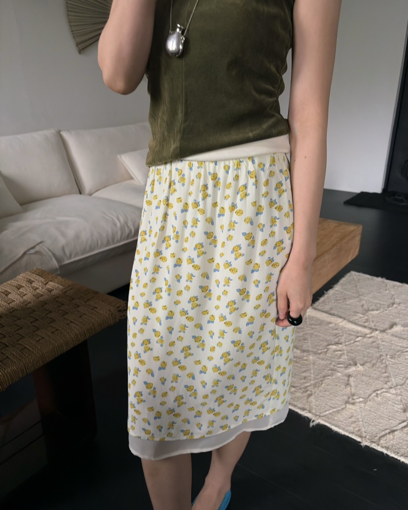 PEBBLE韓國代購女裝新品人氣26夏季時尚休閑半身裙中短裙PEBBLE半身裙/中短裙
