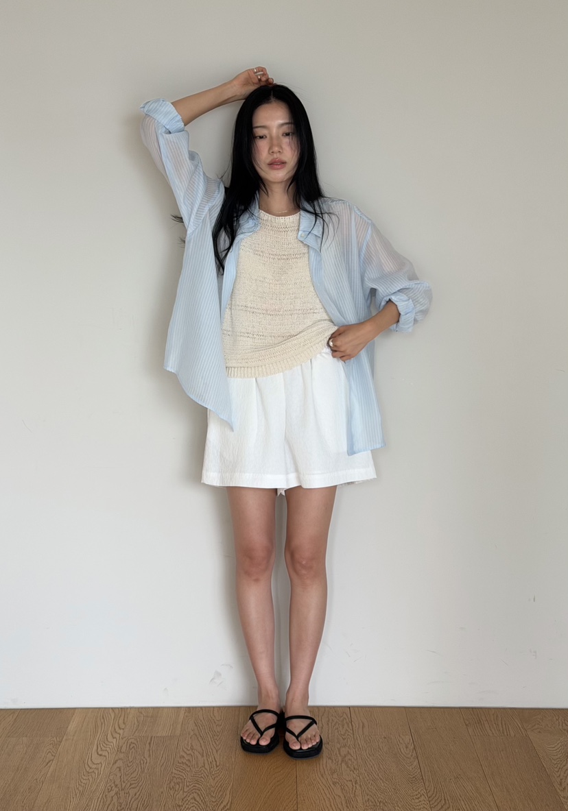 AMY GRACE-A韓國東大門代購女裝新款熱賣時尚襯衫蕾絲衫AMY GRACE襯衫/蕾絲衫