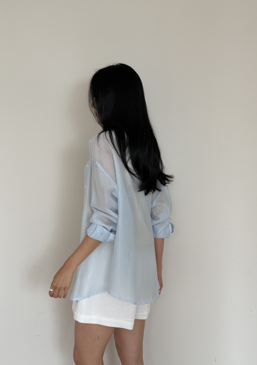 AMY GRACE-A韓國東大門代購女裝新款熱賣時尚襯衫蕾絲衫AMY GRACE襯衫/蕾絲衫