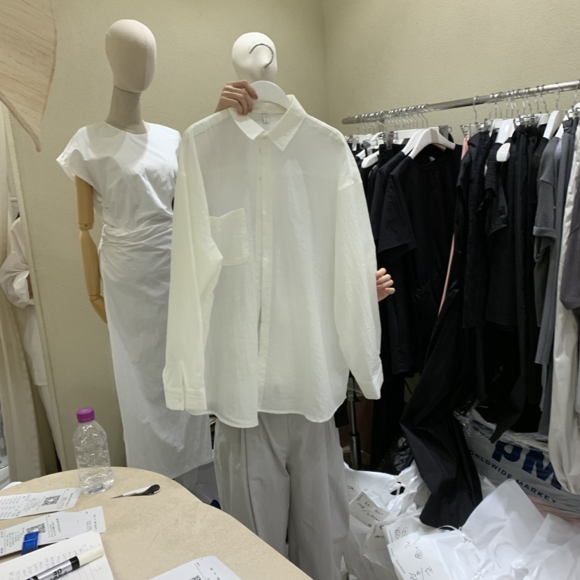 BROCCOLISALAD韓國東大門代購女士新品時尚熱賣襯衫蕾絲衫BROCCOLISALAD襯衫/蕾絲衫圖色1