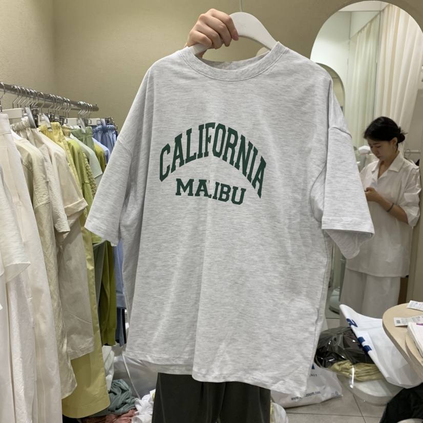 BROCCOLISALAD韓國直郵女士新款人氣26夏季時尚休閑熱賣T恤BROCCOLISALADT恤圖色2