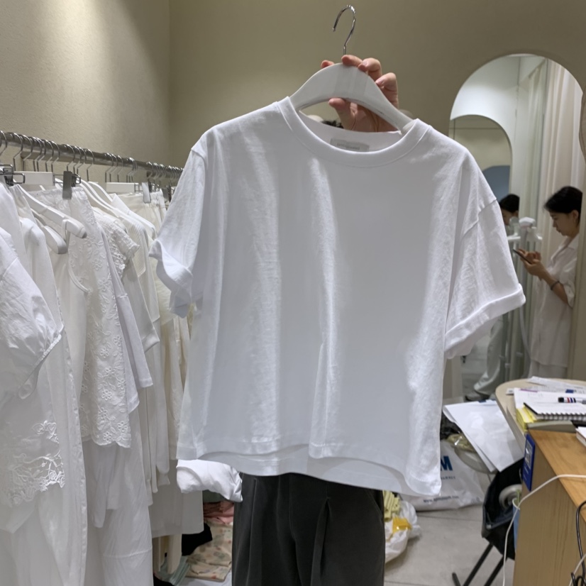 BROCCOLISALAD韓國東大門直郵女裝新品休閑26夏季熱賣T恤BROCCOLISALADT恤圖色1