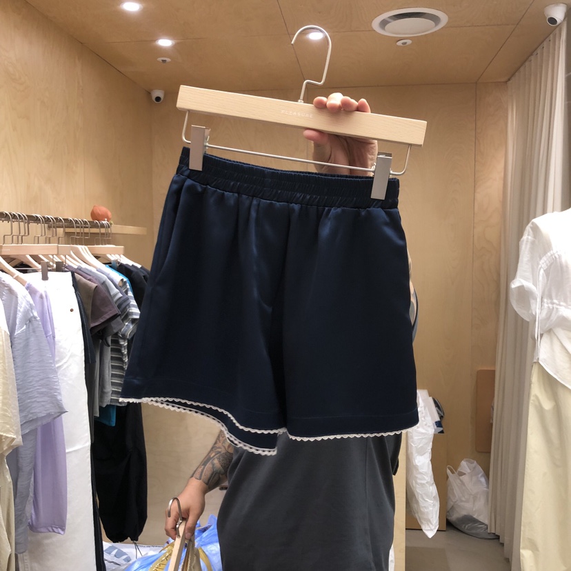 PLEASURE韓國直郵女士新品人氣休閑熱賣推薦時尚短褲蕾絲PLEASURE短褲圖色3