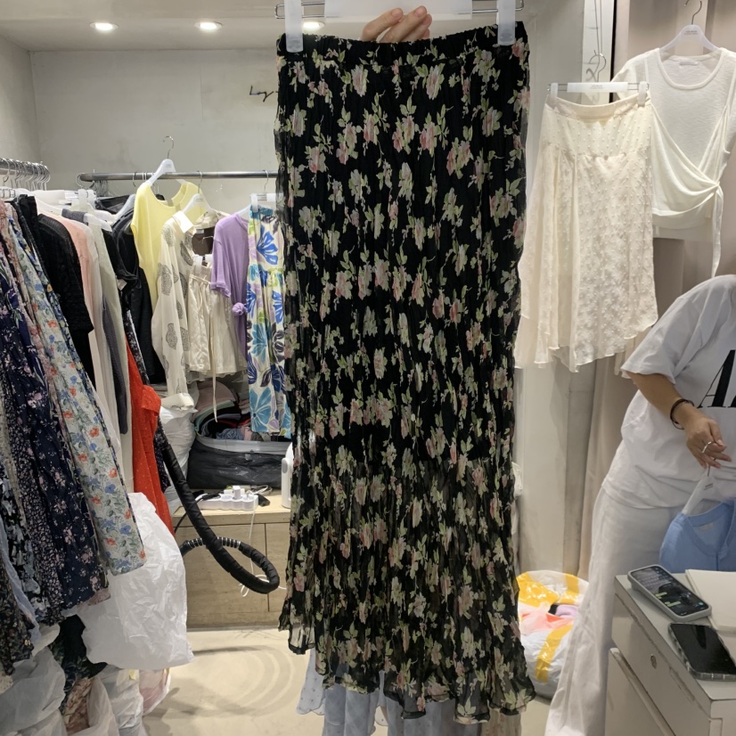 LOGROAD韓國直郵女士新品熱賣推薦26夏季休閑人氣時尚長裙LOG ROAD長裙
