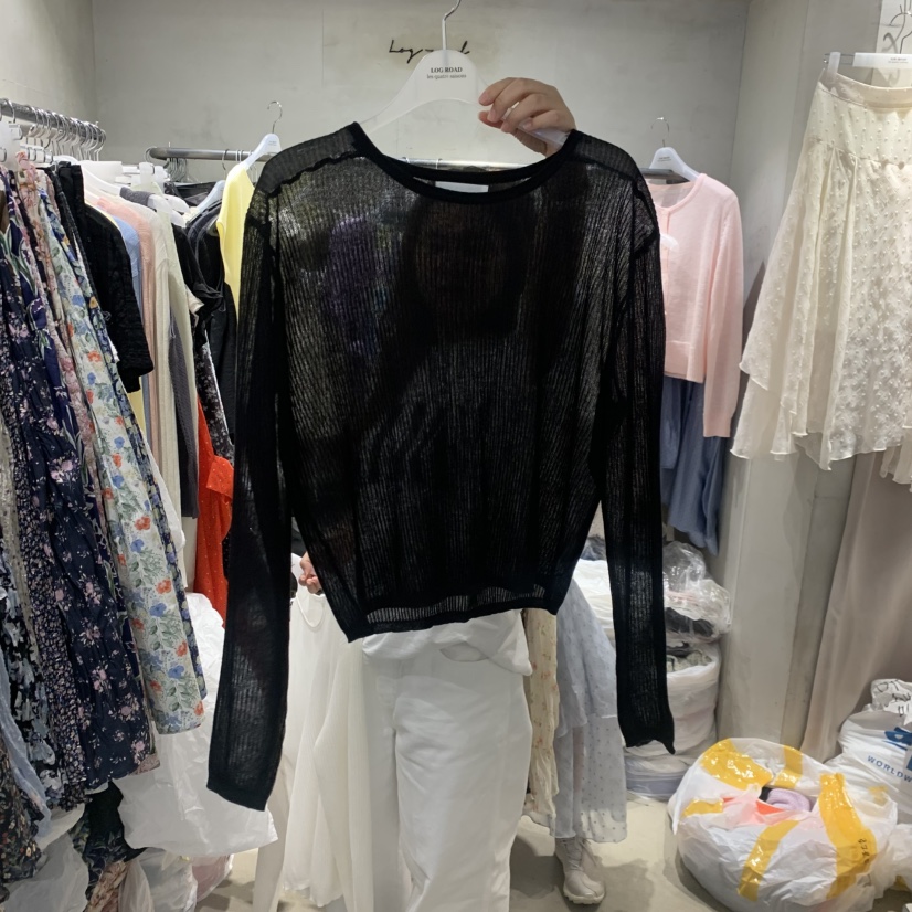 LOGROAD韓國東大門代購女裝新品時尚26夏季熱賣休閑針織衫LOG ROAD針織衫圖色3
