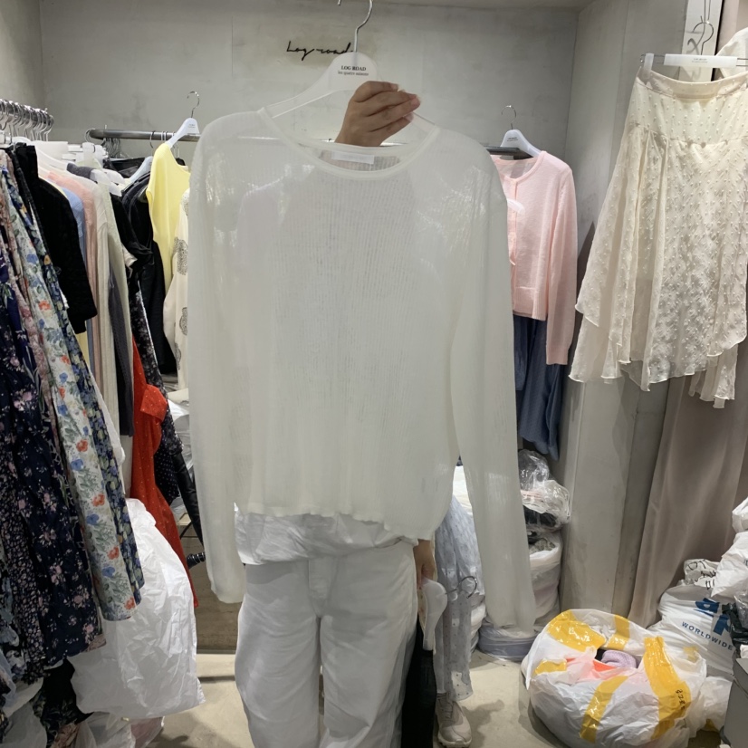 LOGROAD韓國東大門代購女裝新品時尚26夏季熱賣休閑針織衫LOG ROAD針織衫圖色4
