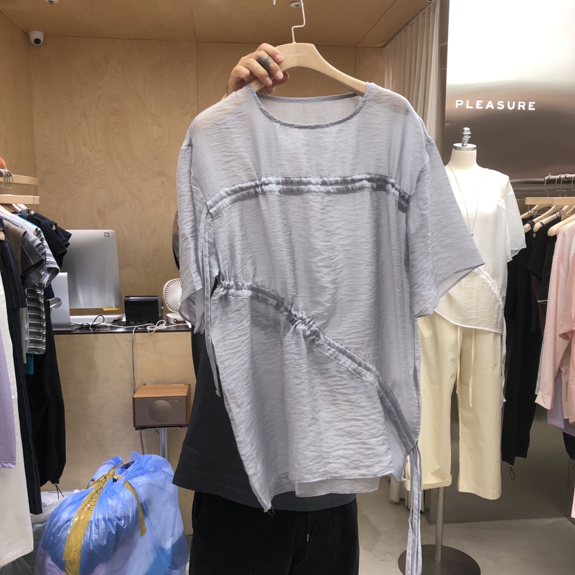 PLEASURE韓國東大門代購女裝新款時尚推薦人氣襯衫蕾絲衫PLEASURE襯衫/蕾絲衫圖色2