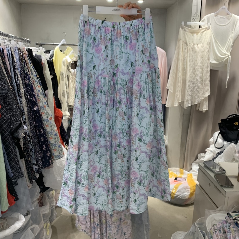 LOGROAD韓國直郵實拍女士新品熱賣休閑時尚26夏季人氣長裙LOG ROAD長裙圖色1