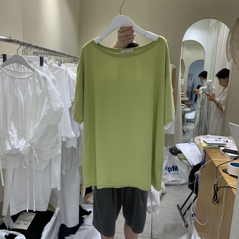 BROCCOLISALAD韓國東大門直郵女士新品熱賣26夏季休閑T恤BROCCOLISALADT恤圖色2