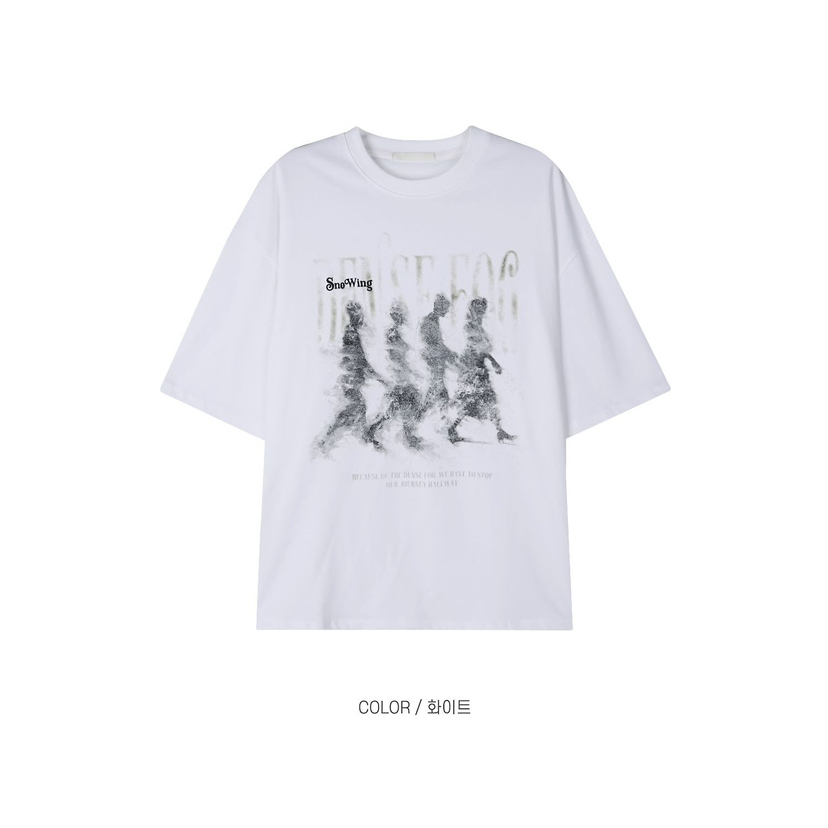 ALL OVER韓國直郵實拍女裝新品時尚26夏季熱賣T恤男女同款ALL OVERT恤圖色1