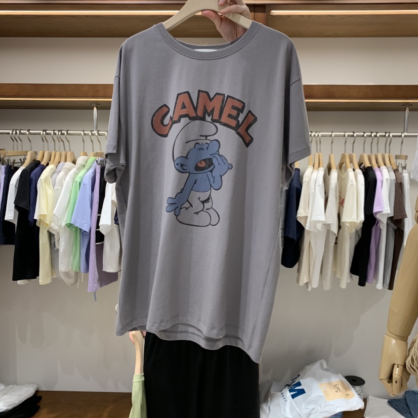 THE CAMEL韓國直郵實拍女士新品時尚T恤the came_l 家T恤圖色2