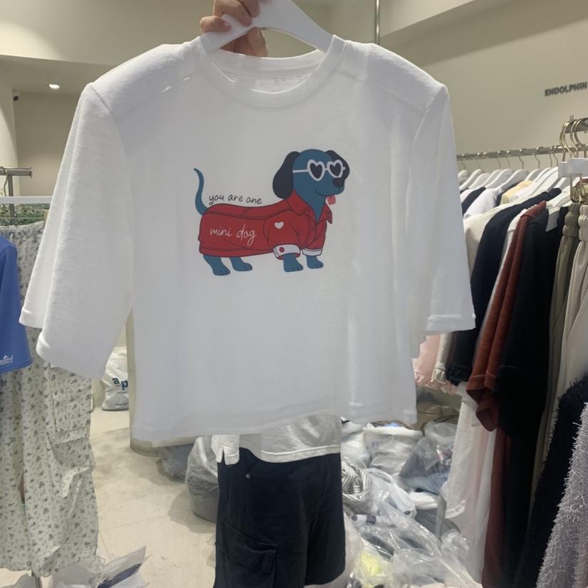 ENDOLPHIN韓國東大門直郵女裝新品26夏季休閑時尚人氣T恤ENDOLPHINT恤圖色1