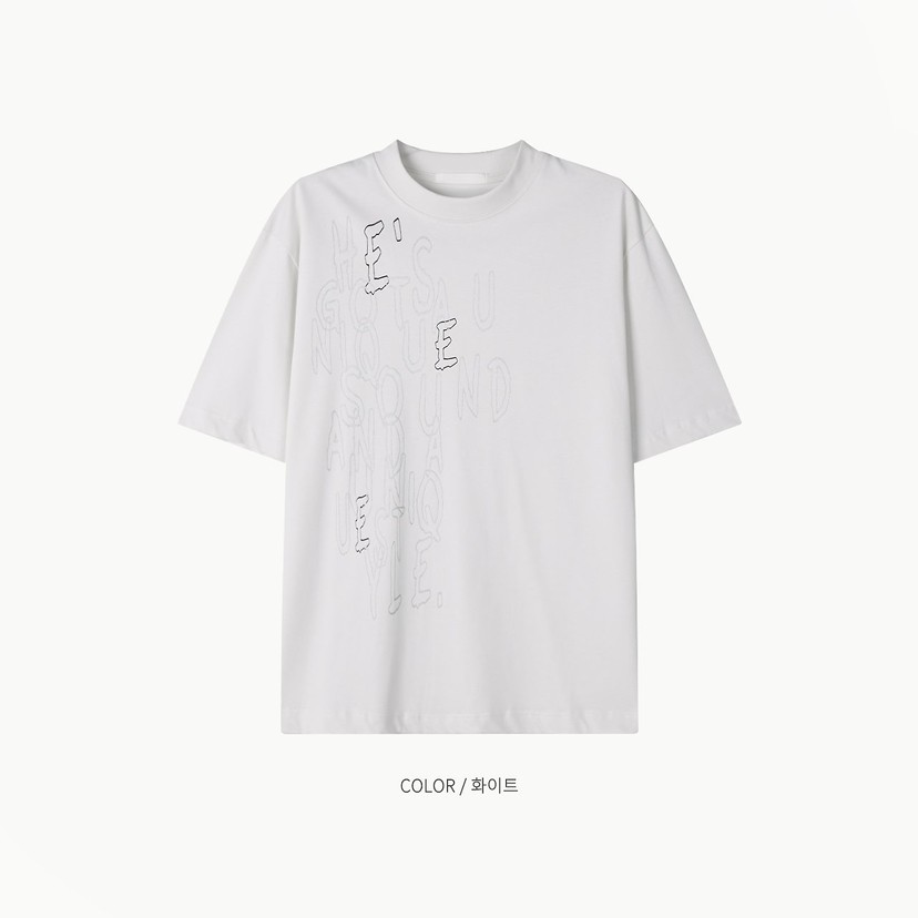 ALL OVER韓國代購女士新品人氣26夏季推薦休閑T恤男女同款ALL OVERT恤圖色1