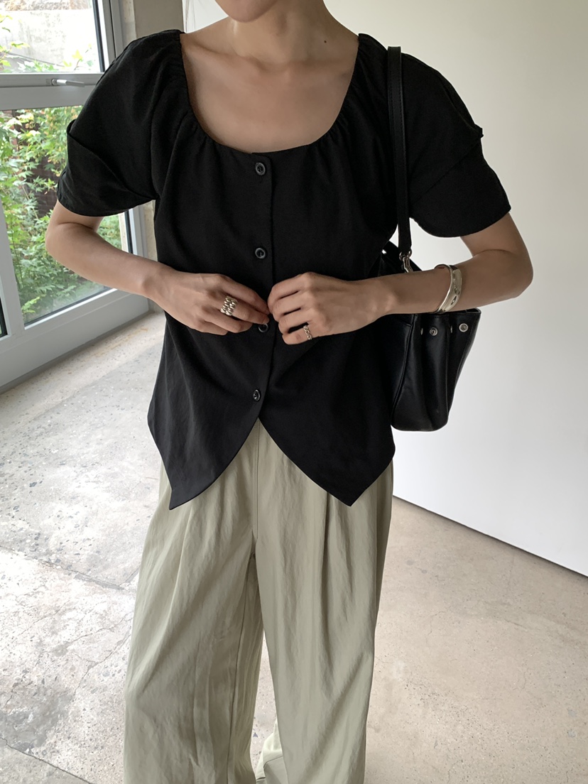 B_GARDER韓國直郵女士新品時尚休閑26夏季熱賣襯衫蕾絲衫B.GARDER襯衫/蕾絲衫
