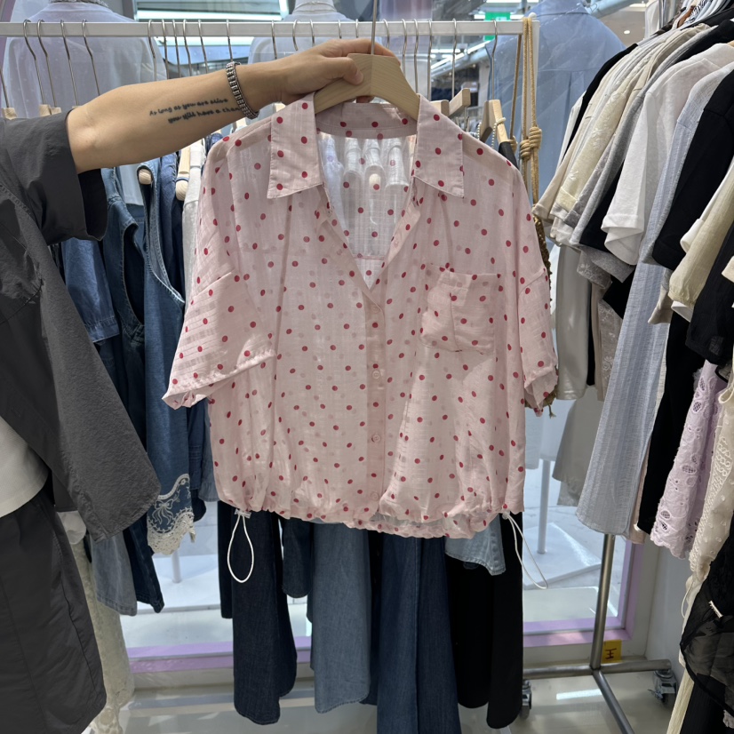 JH.STUDIO-Q韓國代購女裝新品26夏季休閑襯衫蕾絲衫雪紡JH.STUDIO-Q襯衫/蕾絲衫圖色3