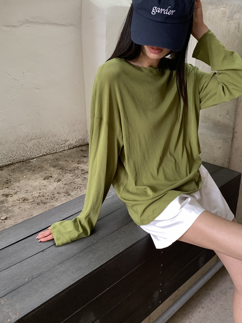B_GARDER東大門實拍韓國女裝新品熱賣26夏季人氣推薦長袖T恤B.GARDER長袖T恤