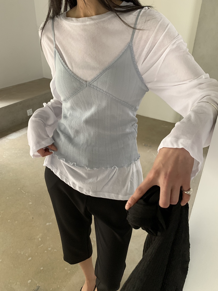 B_GARDER東大門實拍韓國女裝新品熱賣26夏季人氣推薦長袖T恤B.GARDER長袖T恤