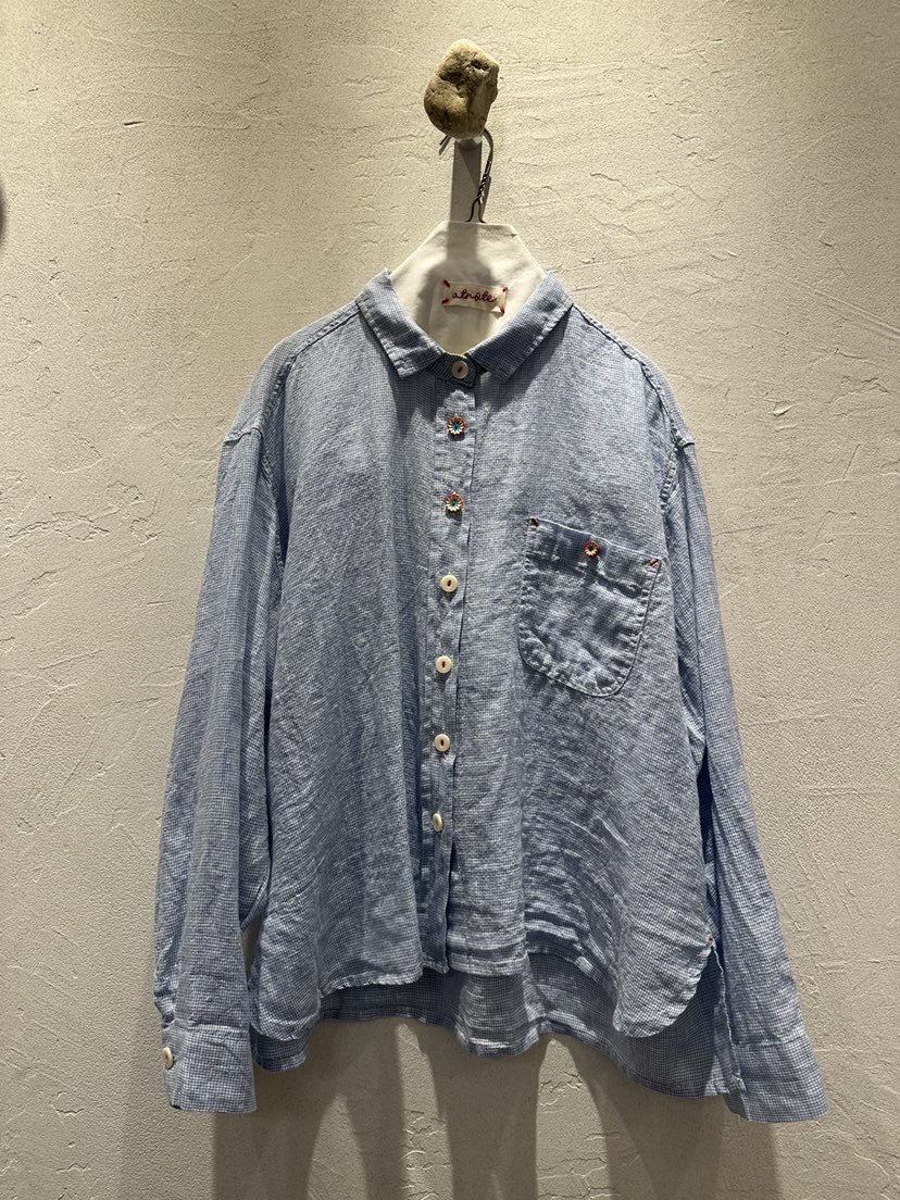 AT NOTE韓國直郵女裝新款熱賣時尚休閑26夏季襯衫蕾絲衫亞麻AT NOTE襯衫/蕾絲衫圖色1
