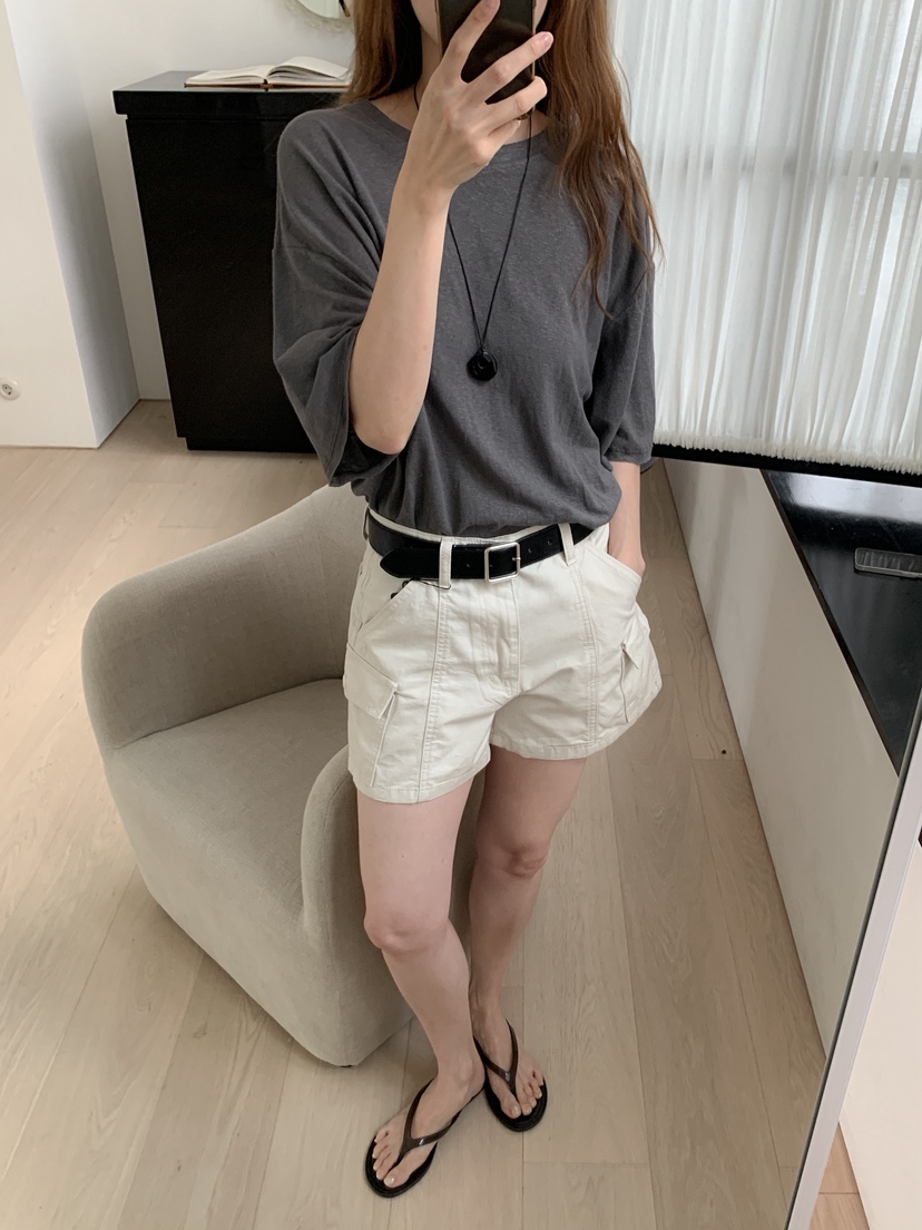 LONG PEAK韓國東大門直郵女裝新款26夏季時尚休閑T恤亞麻布LONG PEAKT恤