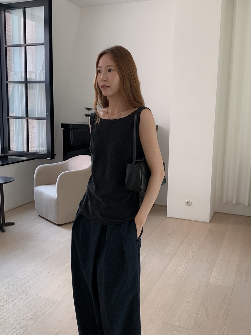 LONG PEAK韓國直郵女裝新品人氣26夏季吊帶背心莫代爾無袖LONG PEAK吊帶/背心