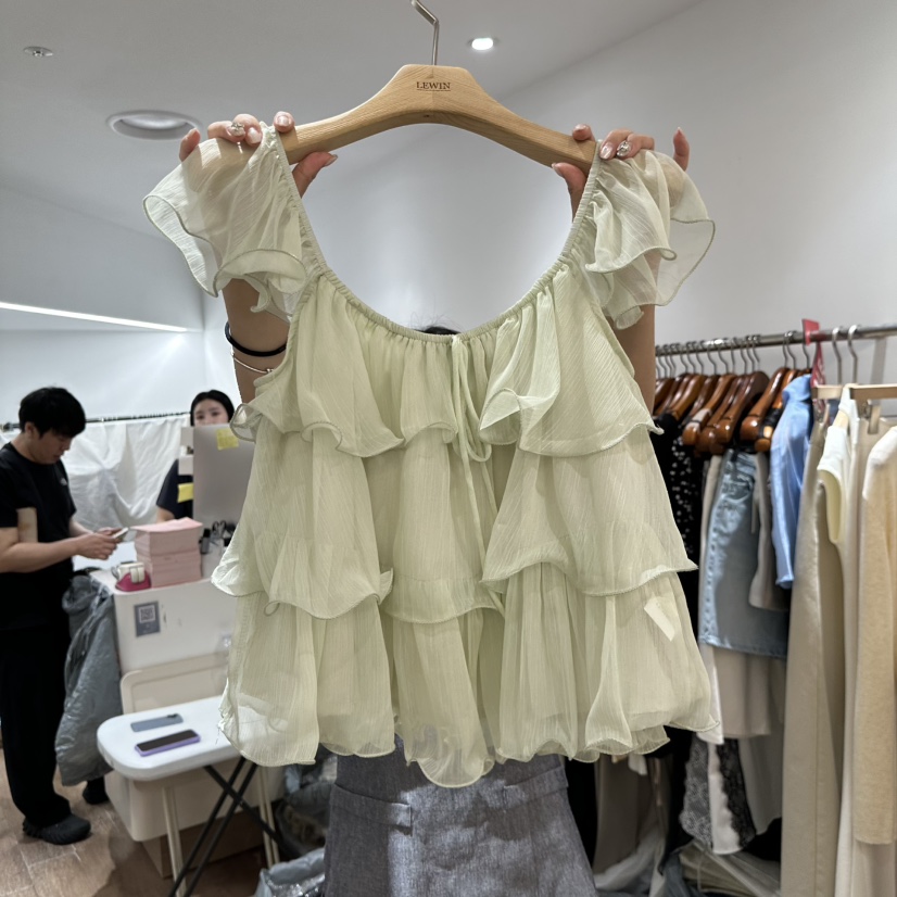 LEWIN東大門實拍韓國女裝新款推薦休閑熱賣26夏季襯衫蕾絲衫LEWIN襯衫/蕾絲衫圖色1