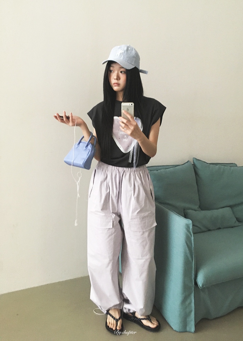 BY CHAPTER韓國直郵實拍女裝新品26夏季熱賣推薦時尚休閑褲BY Chapter休閑褲